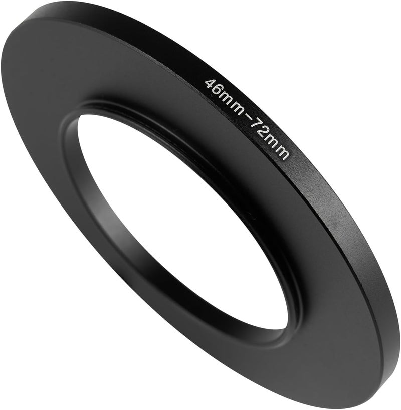 JOYTOLIN 46-72mm Metal Step-Up Ring Adapter Compatible with Mirrorless Cameras DSLR Lens, UV CPL ND Filter Thread Converter, Black - Image 1